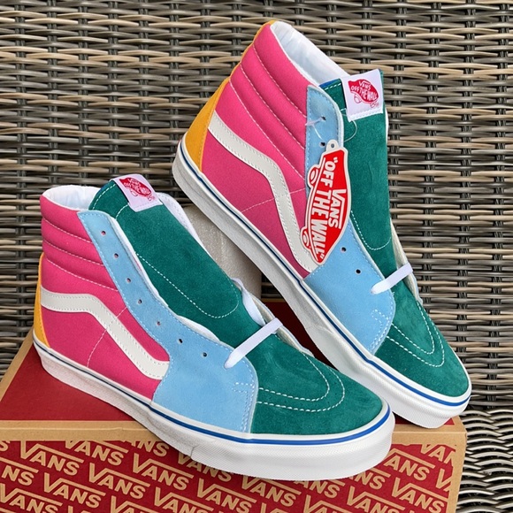 Vans SK8-Hi Suede/Canvas Multi/Brig MENS - Picture 5 of 16